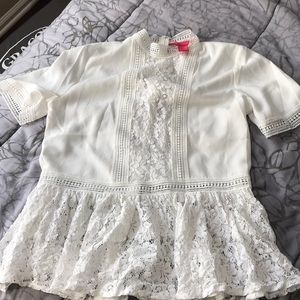 White lace top